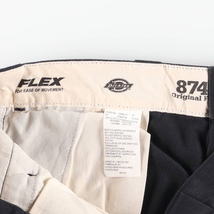 Dickies 874 Original Fit Work Pants, Men's, Size W35 polyester black type Vintage Second Hand
