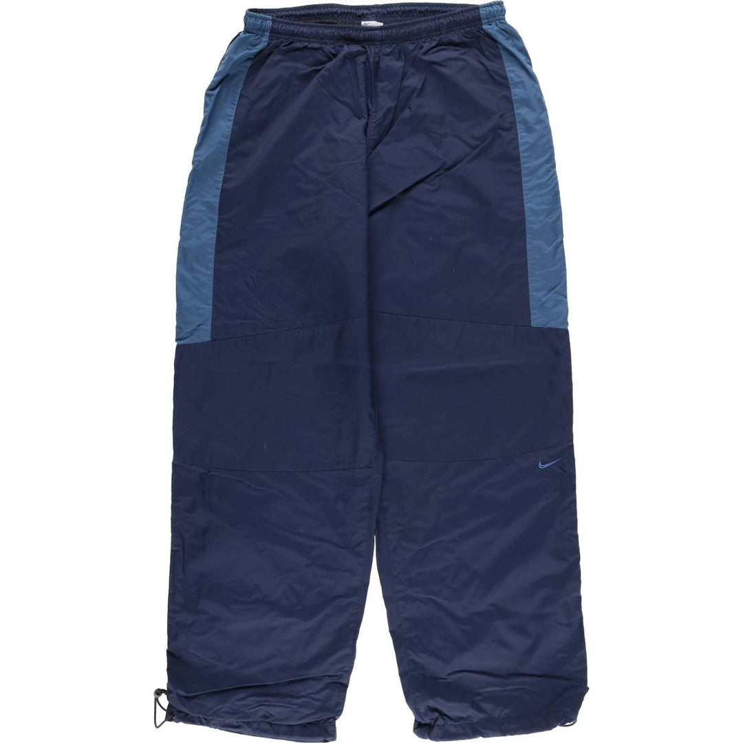 00'S Nike Nylon Pants, Shaka Shaka Pants, Men's L size Nylon navy blue type Vintage Second Hand