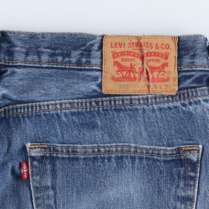 Levi's 501 straight denim pants for men, size W36 cotton blue type Vintage Second Hand