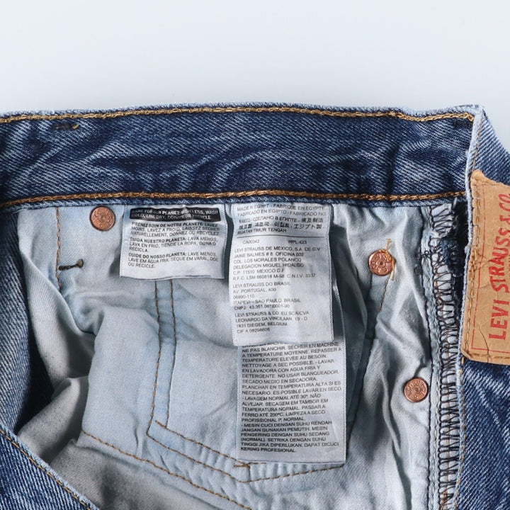 Levi's 501 straight denim pants for men, size W36 cotton blue type Vintage Second Hand