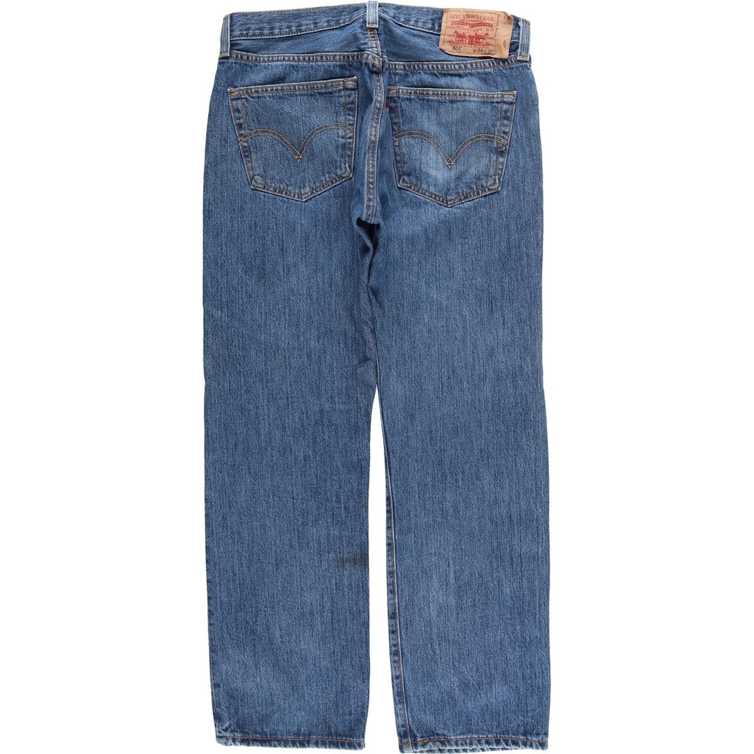 Levi's 501 straight denim pants for men, size W34 unclear blue type Vintage Second Hand