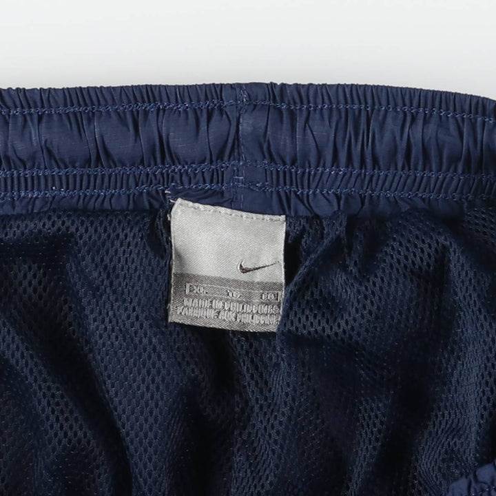 00'S Nike Warm-up Pants, Nylon Pants, Rustling Pants, Men's XL Size polyester navy blue type Vintage Second Hand