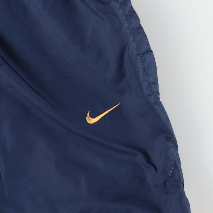 00'S Nike Warm-up Pants, Nylon Pants, Rustling Pants, Men's XL Size polyester navy blue type Vintage Second Hand