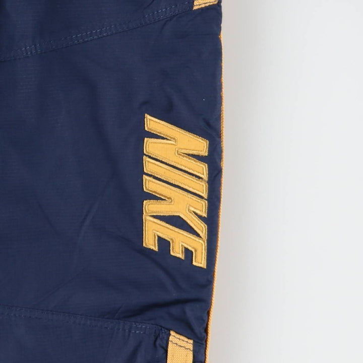 00'S Nike Warm-up Pants, Nylon Pants, Rustling Pants, Men's XL Size polyester navy blue type Vintage Second Hand