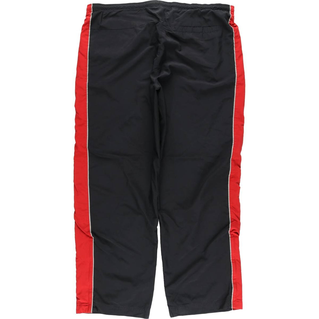 00'S Nike Warm-up Pants, Nylon Pants, Rustling Pants, Men's XL Size polyester black type Vintage Second Hand