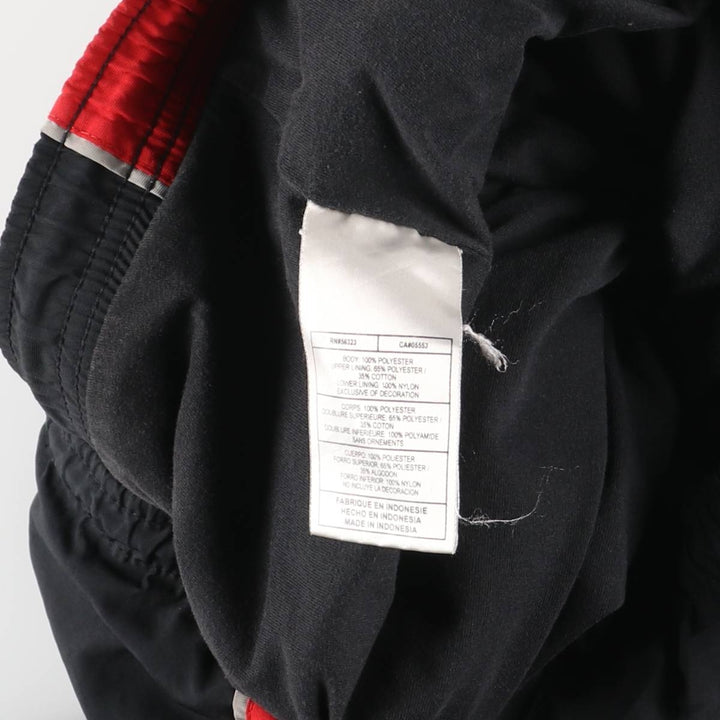 00'S Nike Warm-up Pants, Nylon Pants, Rustling Pants, Men's XL Size polyester black type Vintage Second Hand