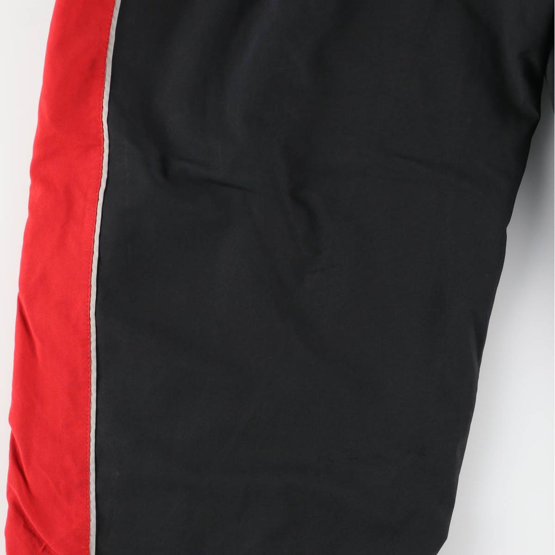 00'S Nike Warm-up Pants, Nylon Pants, Rustling Pants, Men's XL Size polyester black type Vintage Second Hand