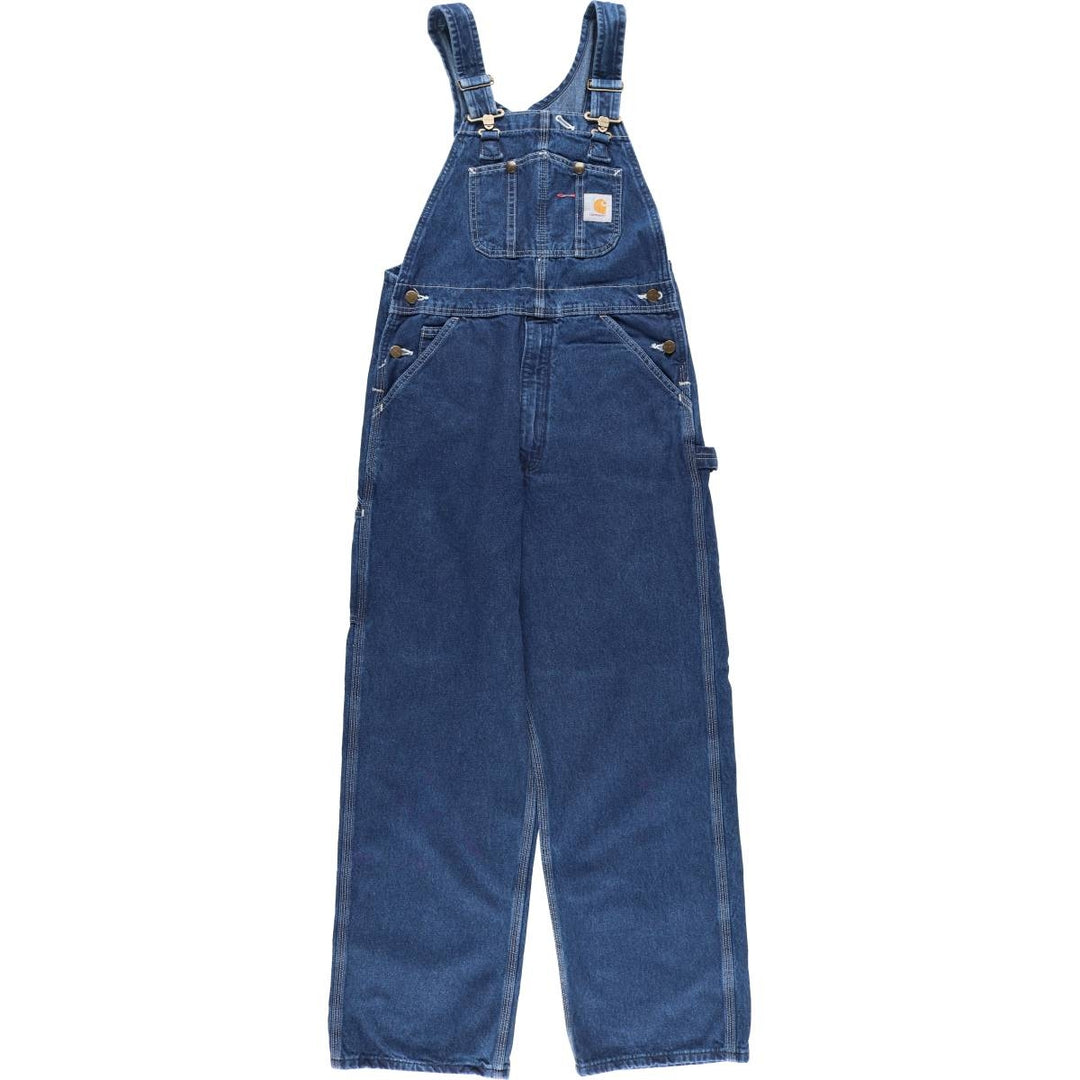 Carhartt Men's Denim Overalls (Size W31) cotton blue type Vintage Second Hand