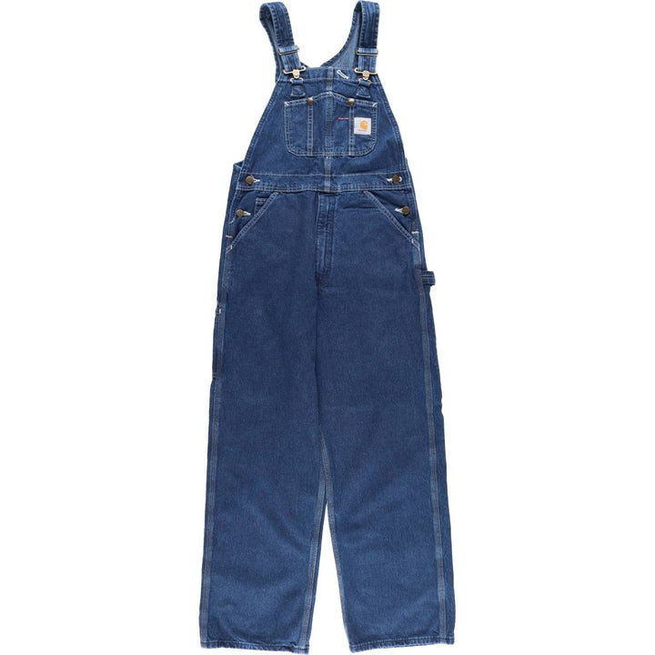 Carhartt Men's Denim Overalls (Size W31) cotton blue type Vintage Second Hand