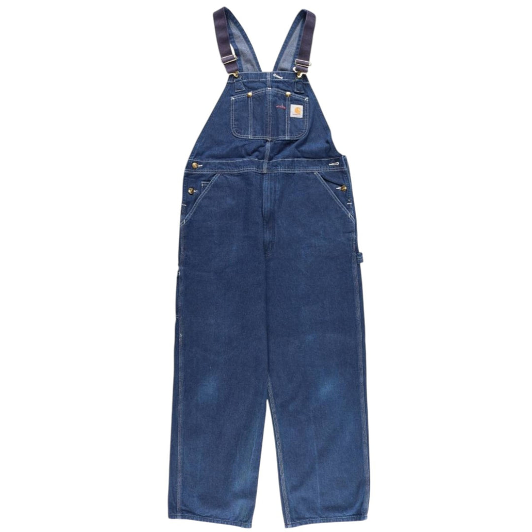 Carhartt denim overalls for men, equivalent to w39 cotton blue type Vintage Second Hand