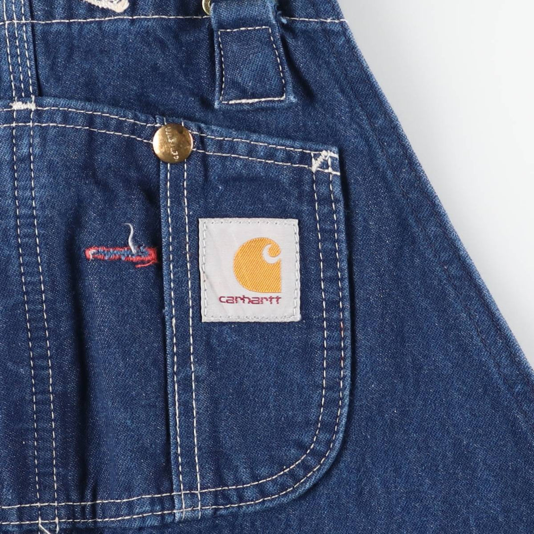 Carhartt denim overalls for men, equivalent to w39 cotton blue type Vintage Second Hand