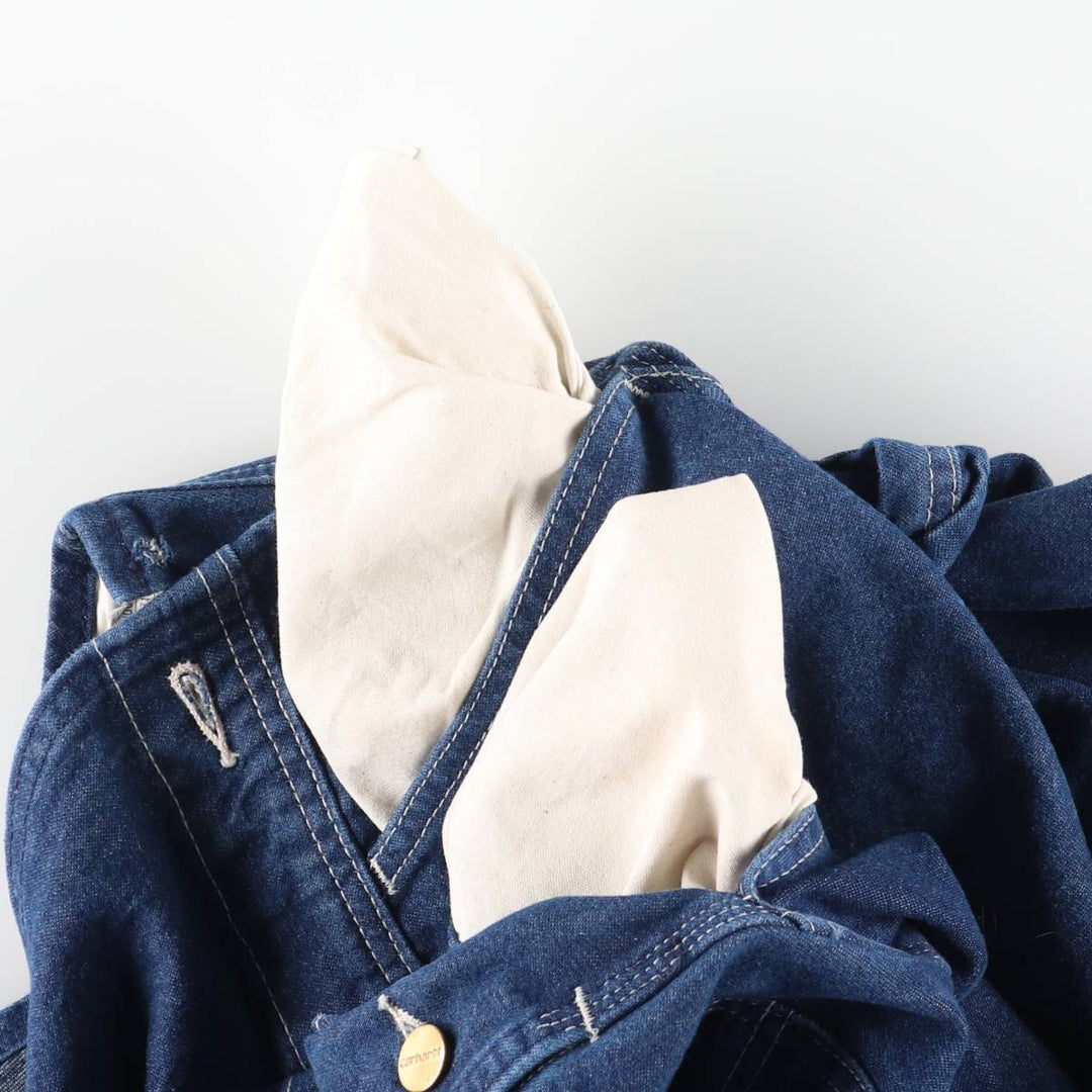 Carhartt denim overalls for men, equivalent to w39 cotton blue type Vintage Second Hand