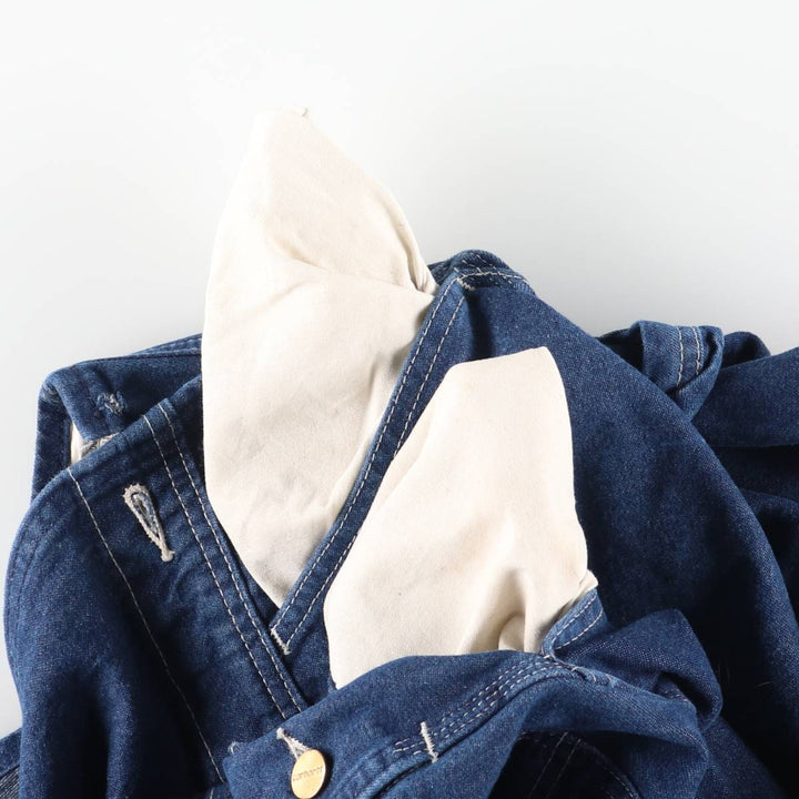 Carhartt denim overalls for men, equivalent to w39 cotton blue type Vintage Second Hand