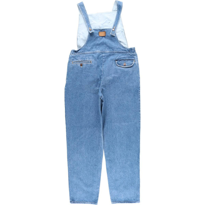 70s-80'S LLBean denim overalls, made in the USA, men's size W38 cotton blue type Vintage Second Hand