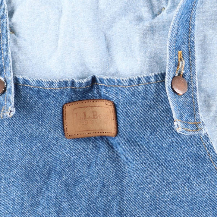 70s-80'S LLBean denim overalls, made in the USA, men's size W38 cotton blue type Vintage Second Hand