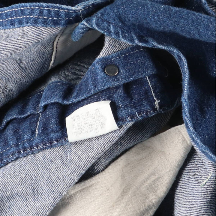 Key Logo Patch Denim Overalls, Made in USA, Men's, Size W33 cotton blue type Vintage Second Hand