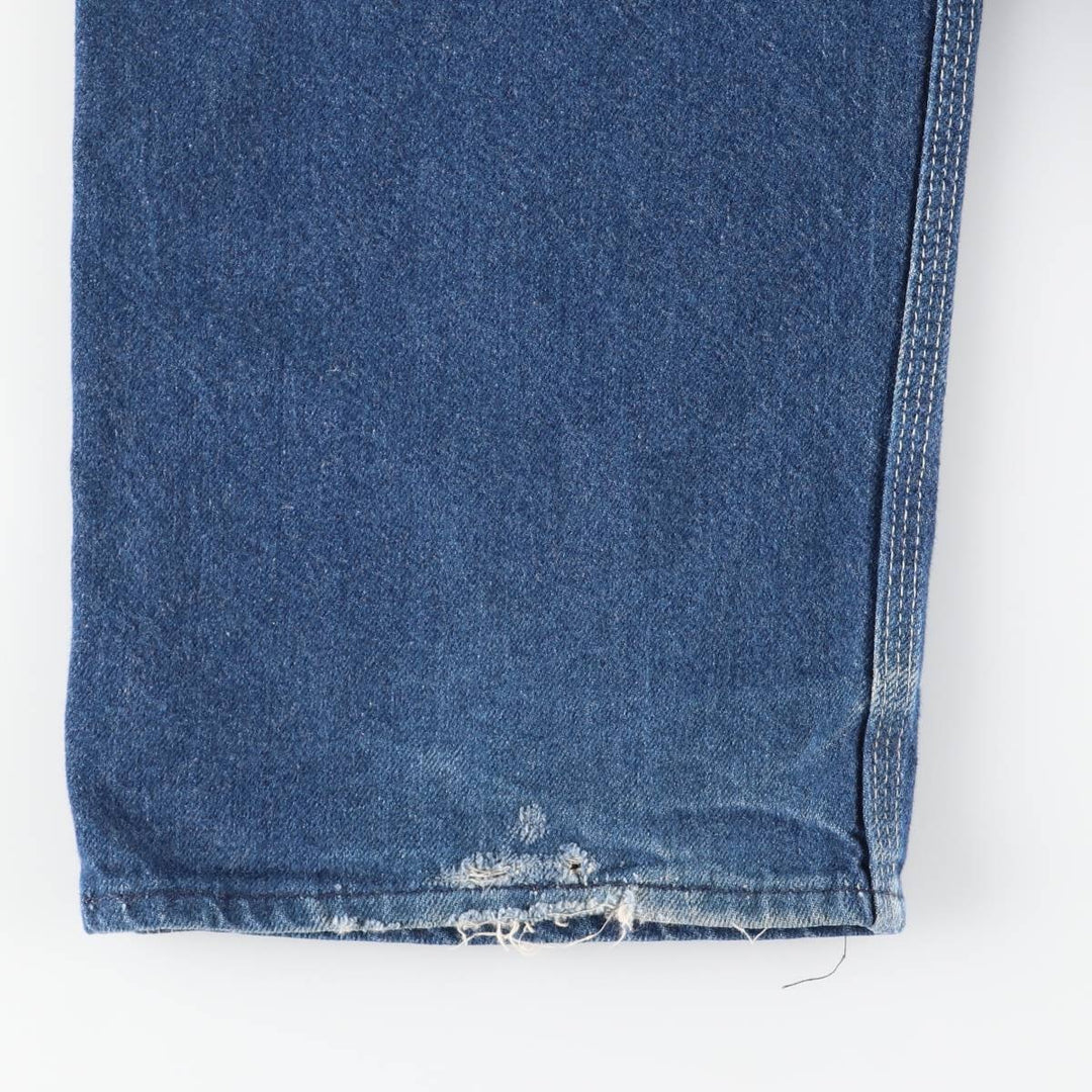 Key Logo Patch Denim Overalls, Made in USA, Men's, Size W33 cotton blue type Vintage Second Hand