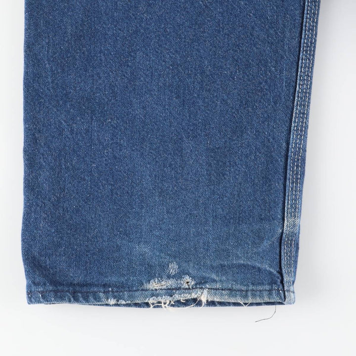 Key Logo Patch Denim Overalls, Made in USA, Men's, Size W33 cotton blue type Vintage Second Hand