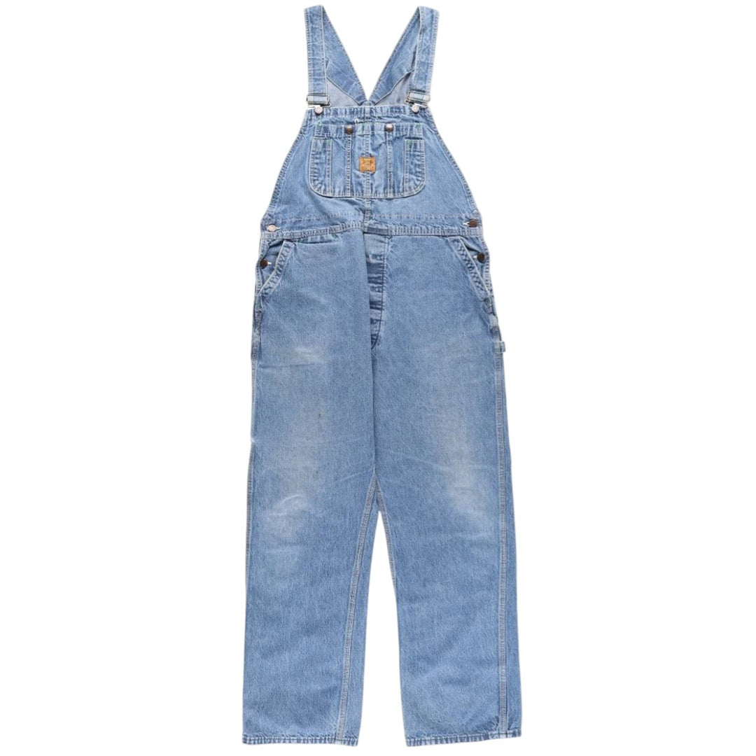 Vintage 70s-80'S Big Ben denim overalls, made in the USA, men's size 38. unclear blue type Vintage Second Hand