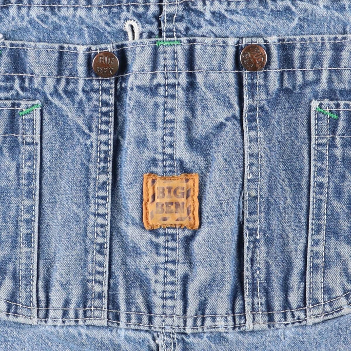 Vintage 70s-80'S Big Ben denim overalls, made in the USA, men's size 38. unclear blue type Vintage Second Hand