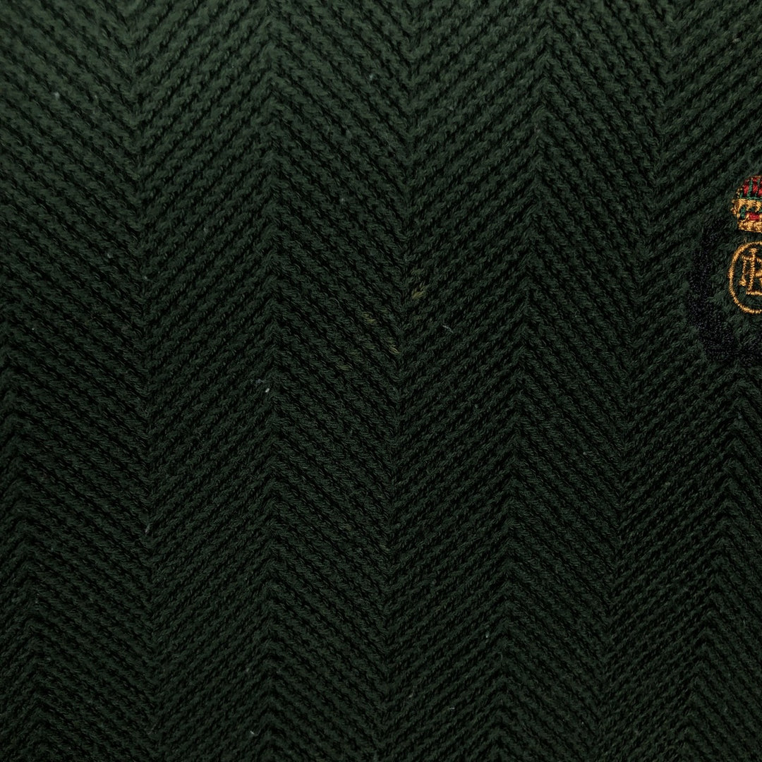 Ralph Lauren CHAPS Herringbone Cotton Knit Sweater Men's XL cotton green type Vintage Second Hand