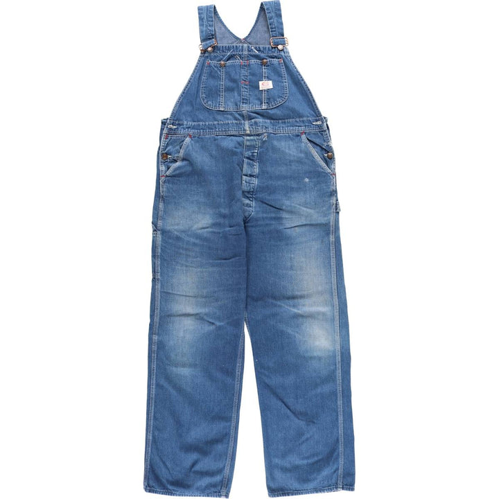 Cowden Men's Denim Overalls, Size W39 unclear blue type Vintage Second Hand
