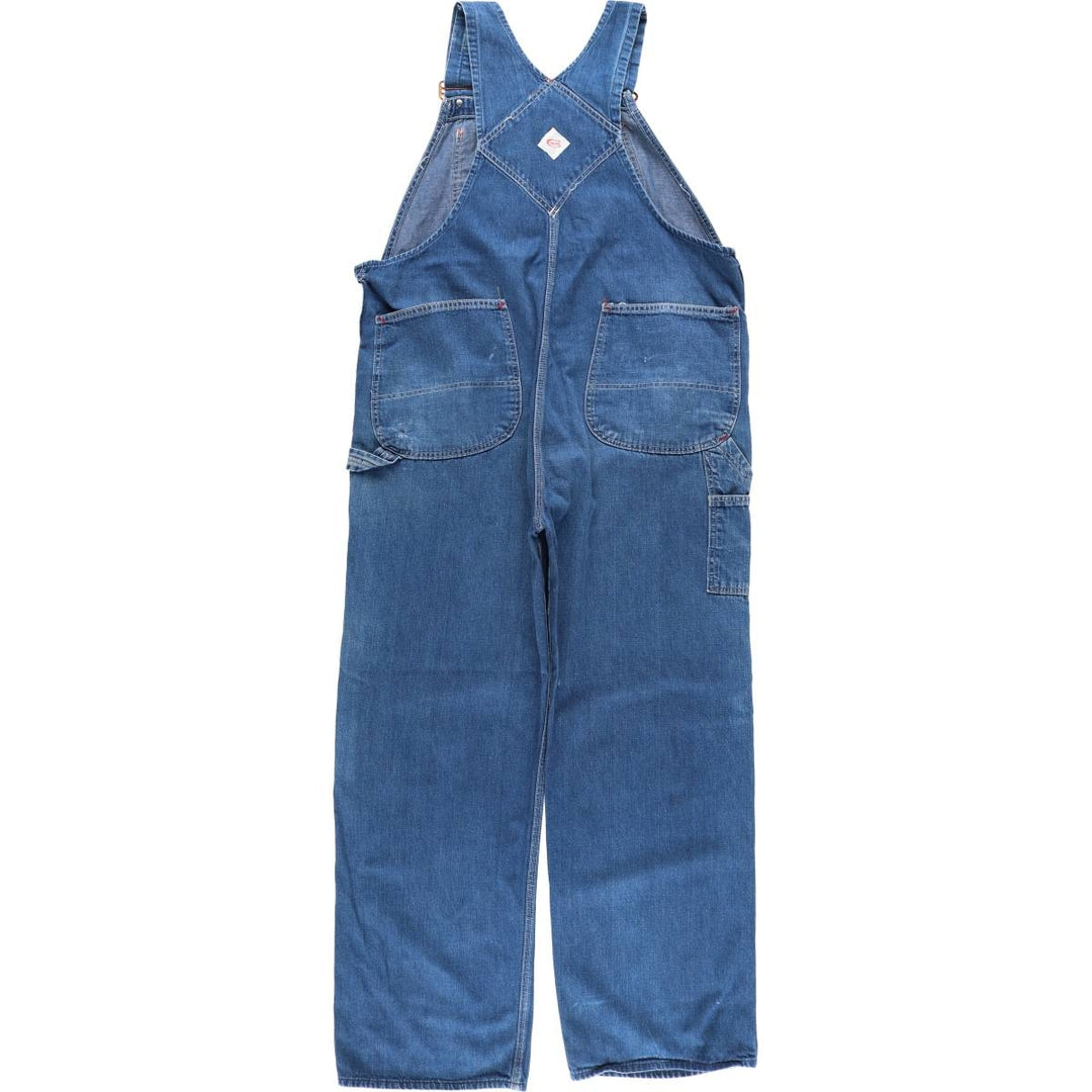 Cowden Men's Denim Overalls, Size W39 unclear blue type Vintage Second Hand