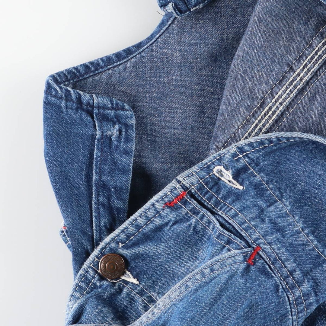 Cowden Men's Denim Overalls, Size W39 unclear blue type Vintage Second Hand