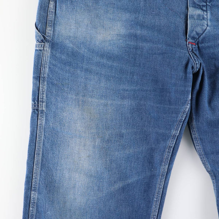Cowden Men's Denim Overalls, Size W39 unclear blue type Vintage Second Hand
