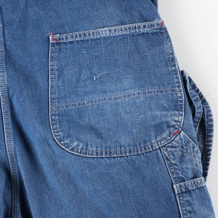Cowden Men's Denim Overalls, Size W39 unclear blue type Vintage Second Hand