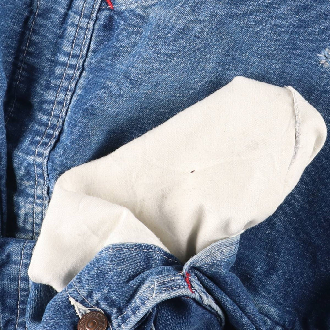 Cowden Men's Denim Overalls, Size W39 unclear blue type Vintage Second Hand