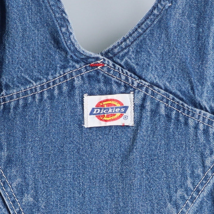 Big size 90'S Dickies denim overalls, men's size W41 equivalent, vintage. cotton blue type Vintage Second Hand