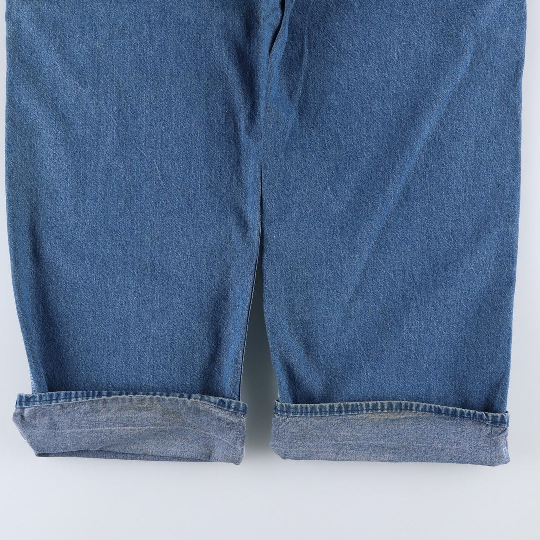 Big size 90'S Dickies denim overalls, men's size W41 equivalent, vintage. cotton blue type Vintage Second Hand