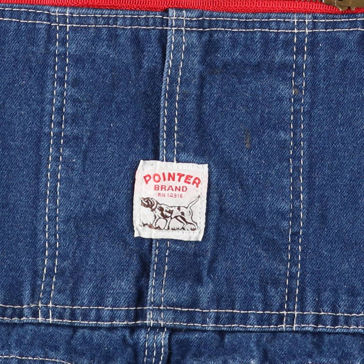 Pointer Denim Overalls, Made in USA, Men's Size W41 cotton blue type Vintage Second Hand