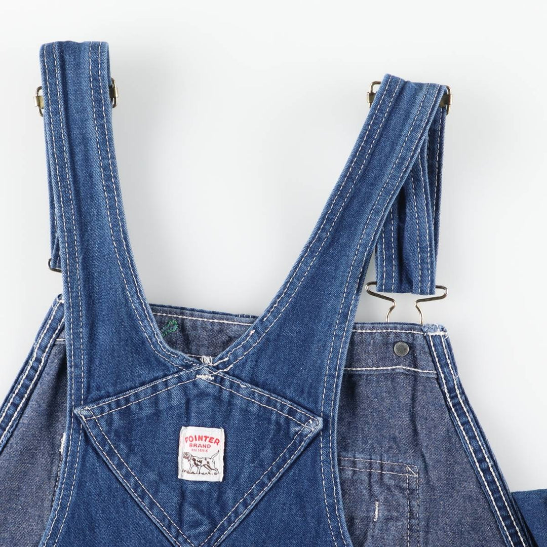 Pointer Denim Overalls, Made in USA, Men's Size W41 cotton blue type Vintage Second Hand