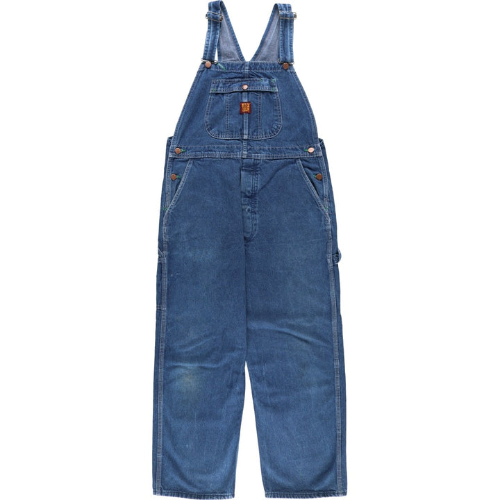 80s-90'S Big Ben denim overalls, made in USA, men's size W37 (approx.), vintage. cotton blue type Vintage Second Hand