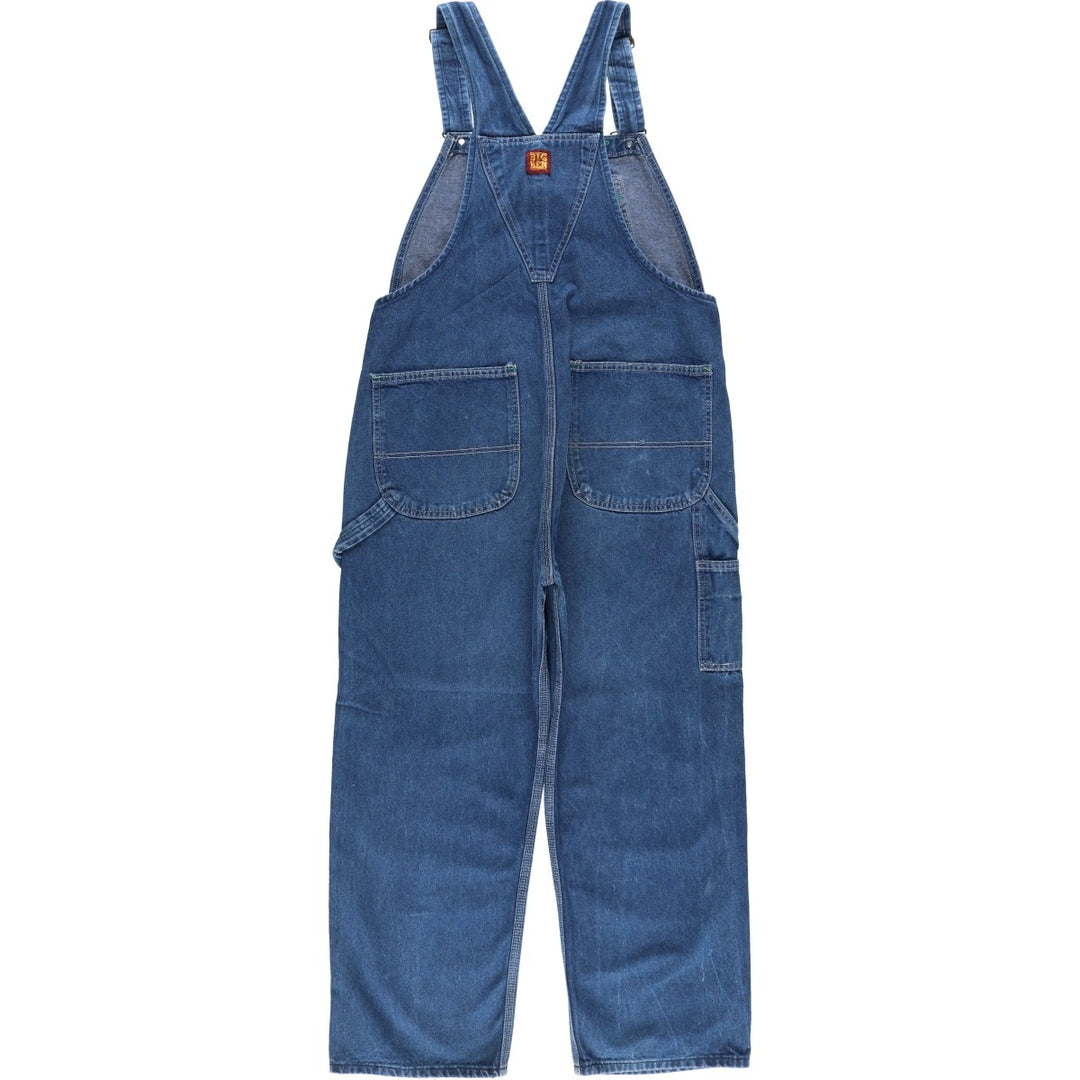 80s-90'S Big Ben denim overalls, made in USA, men's size W37 (approx.), vintage. cotton blue type Vintage Second Hand