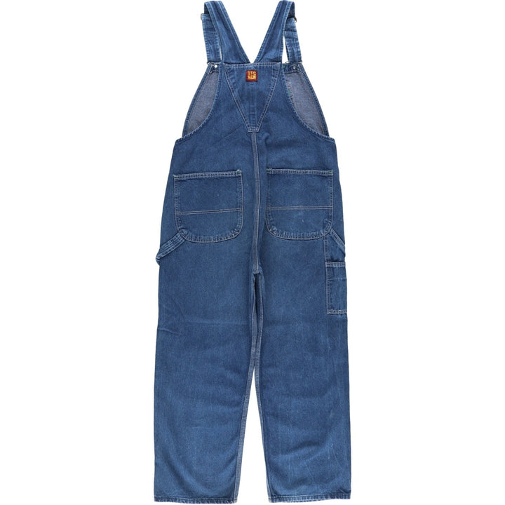80s-90'S Big Ben denim overalls, made in USA, men's size W37 (approx.), vintage. cotton blue type Vintage Second Hand