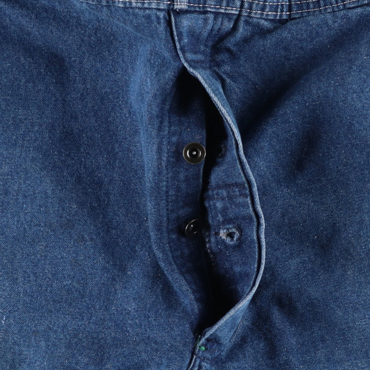 80s-90'S Big Ben denim overalls, made in USA, men's size W37 (approx.), vintage. cotton blue type Vintage Second Hand