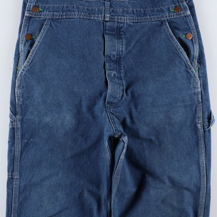 80s-90'S Big Ben denim overalls, made in USA, men's size W37 (approx.), vintage. cotton blue type Vintage Second Hand