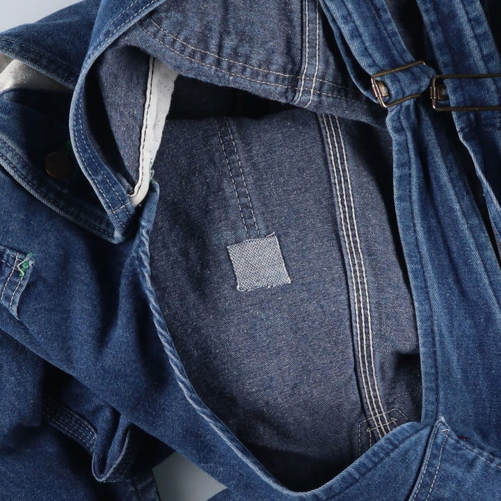 80s-90'S Big Ben denim overalls, made in USA, men's size W37 (approx.), vintage. cotton blue type Vintage Second Hand