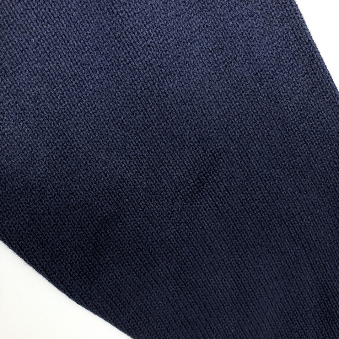 Vintage 90'S Eddie Bauer cotton knit sweater with black tag, size M, men's cotton navy blue type Vintage Second Hand