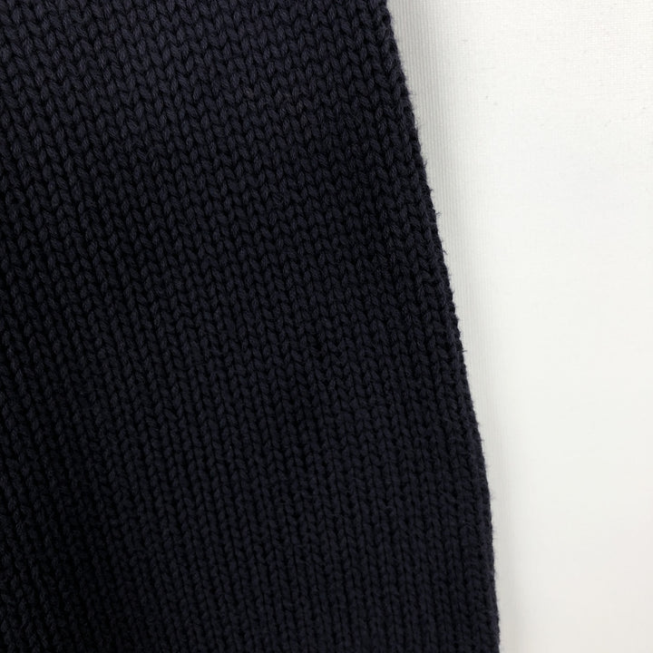 Ralph Lauren POLO by Ralph Lauren V-neck cotton knit sweater, men's XL size cotton navy blue type Vintage Second Hand