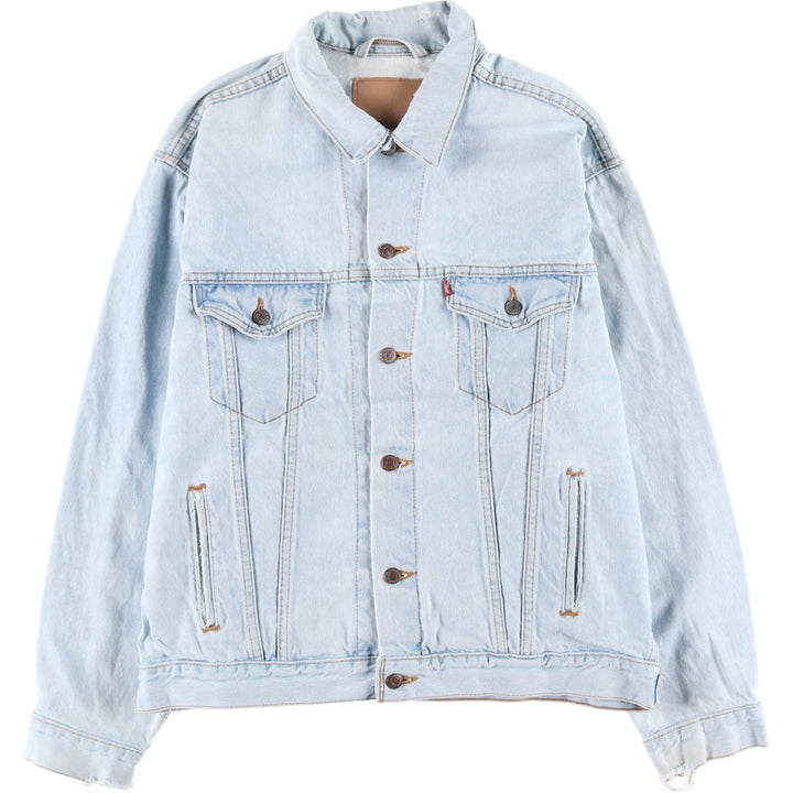 90'S Levi's Denim Jacket, Men's Size XL, Vintage cotton blue type Vintage Second Hand
