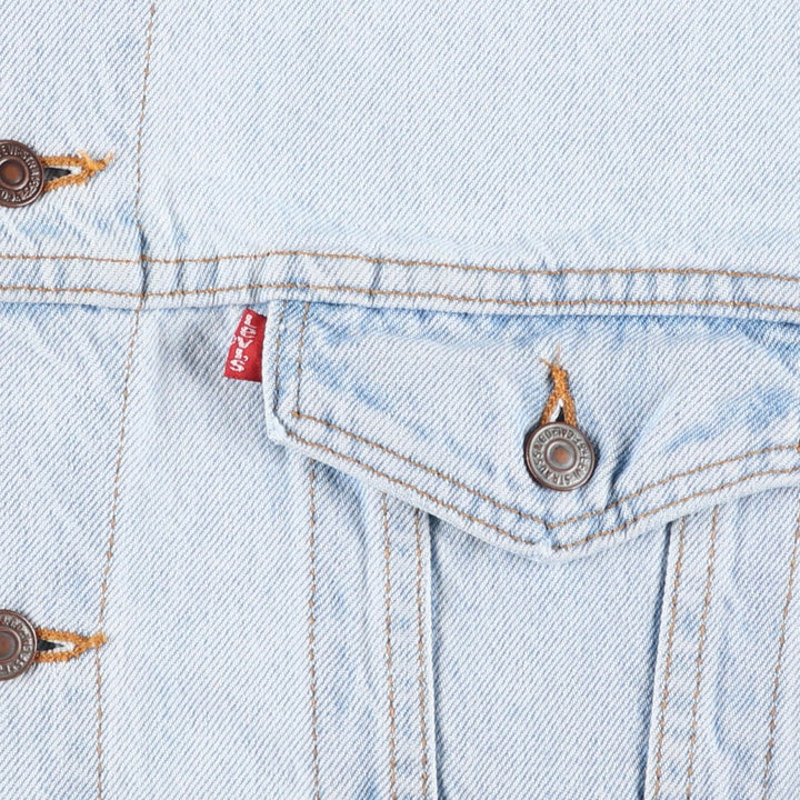 90'S Levi's Denim Jacket, Men's Size XL, Vintage cotton blue type Vintage Second Hand