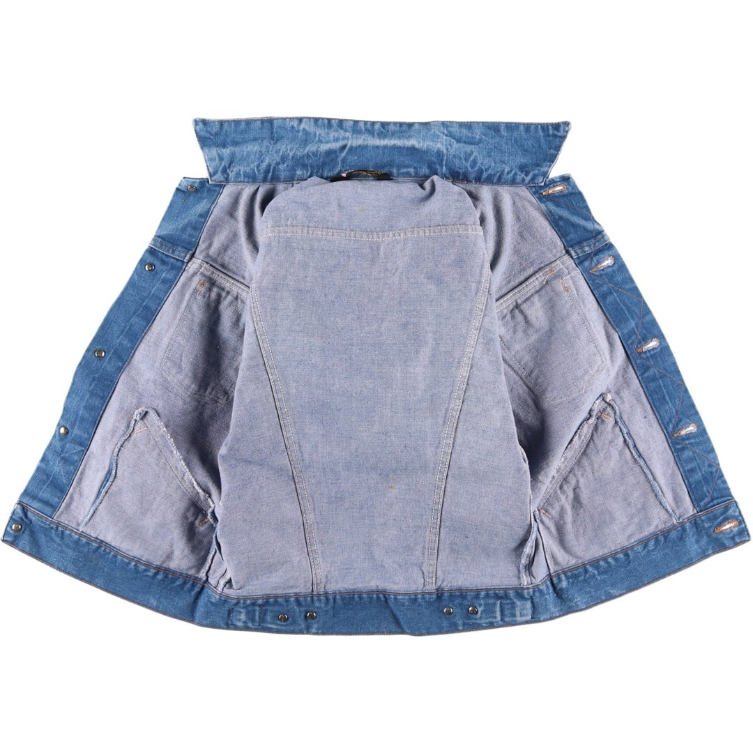Vintage 70'S Wrangler denim jacket, denim jacket, men's size M cotton blue type Vintage Second Hand