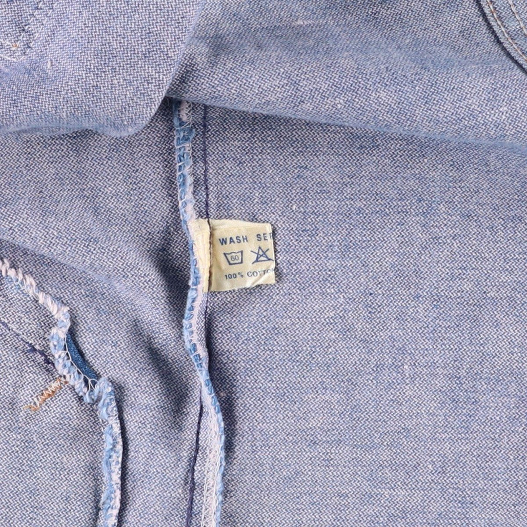 Vintage 70'S Wrangler denim jacket, denim jacket, men's size M cotton blue type Vintage Second Hand