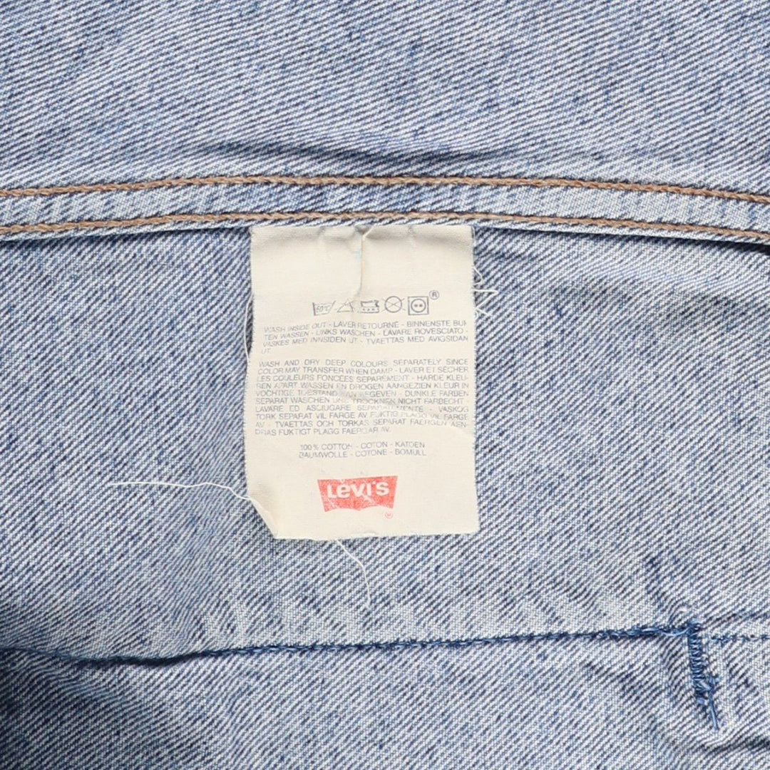 Vintage 1980'S Levi's 70503-0214 denim jacket, men's size L cotton blue type Vintage Second Hand