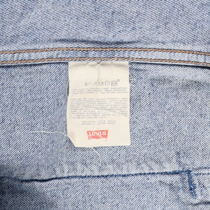 Vintage 1980'S Levi's 70503-0214 denim jacket, men's size L cotton blue type Vintage Second Hand