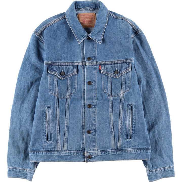 90'S Levi's 70503-0414 denim jacket, G-jacket, men's XL equivalent, vintage cotton blue type Vintage Second Hand